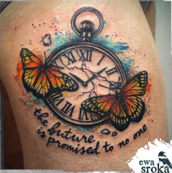 15 Best Clock Tattoo Designs With Images  Styles At Life