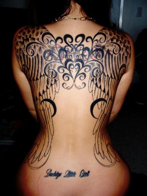 angel wings tattoo