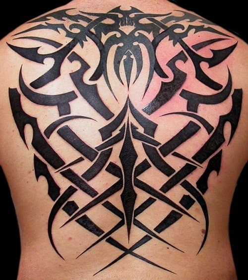 Back Tribal Tattoos Inspiration