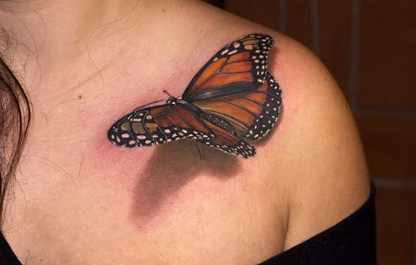 3D butterfly on the shoulder Tattoo  Mosthigh Tattoos  Facebook