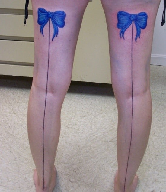 YSYYSH Sexy Legs Bow Lace Waterproof Tattoo Sticker Female Long Lasting  Stripe Tattoo Sticker Temporary Tattoos  Amazonae Beauty