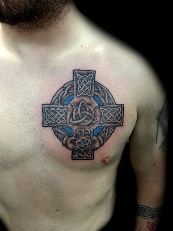 scottish cross tattoos for men