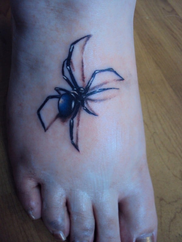 Crawling Spider Tattoo