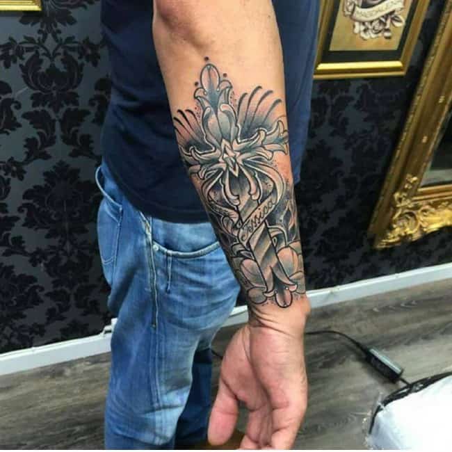 Jesus On Cross Tattoos For Men Religious Cross Tattoo On Sleeve The Faith  Of Religious Cross Tattoo For Men  Imágenes españoles