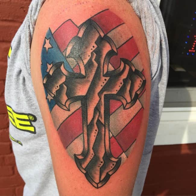 wooden cross by Alex Alien TattooNOW