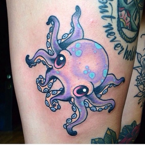 Cute Baby Octopus Tattoo