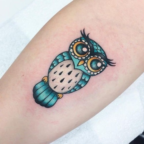 Owl Tattoo | Simplistic tattoos, Tattoos for women, Mini tattoos