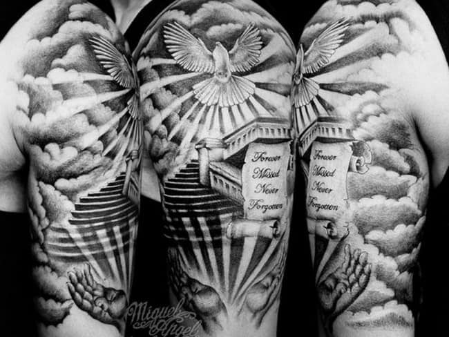 House of Ink op Twitter Dove tattoo by seanheirigs rodlevally dove  dovetattoo clouds heaven name children family thinblueline f  httpstcohMMpqPpkM3 httpstcomARLD6MEuI  Twitter