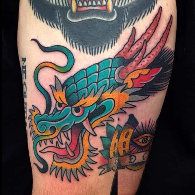 awesome dragon tattoo