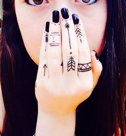 Hand Tribal Tattoos