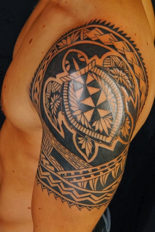 Hawaiian Warrior Tribal Tattoos Design