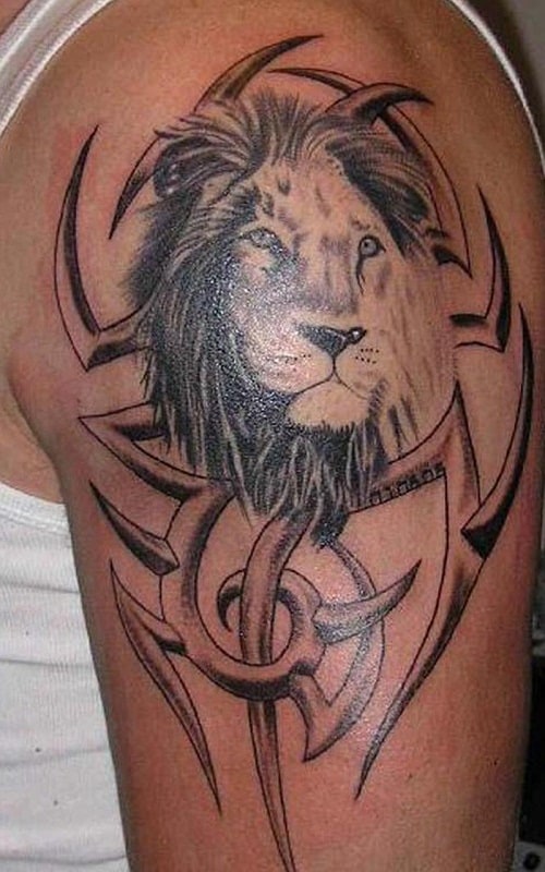 Lion Tribal Tattoos