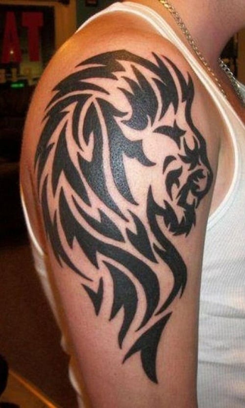 Lion Tribal Tattoos