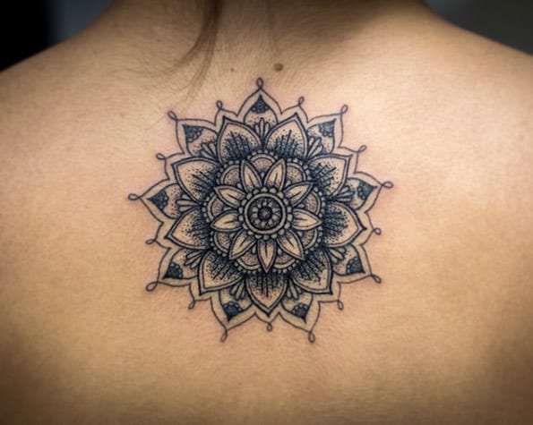 Dynamic mandala flower by Kristi Walls