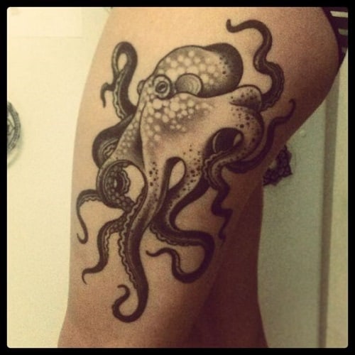 Tatuaje de pulpo significativo