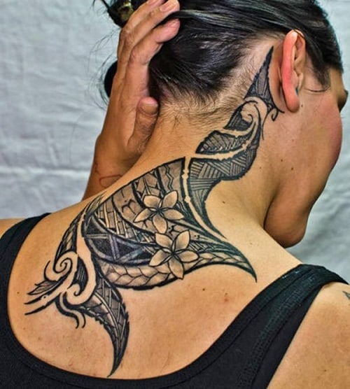 Mens Tribal Neck Tattoos - Temu