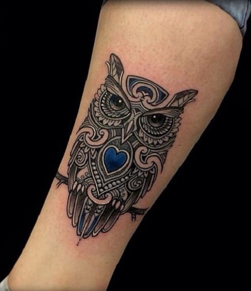 Outstandingly Detailed Owl Tattoo on Arm