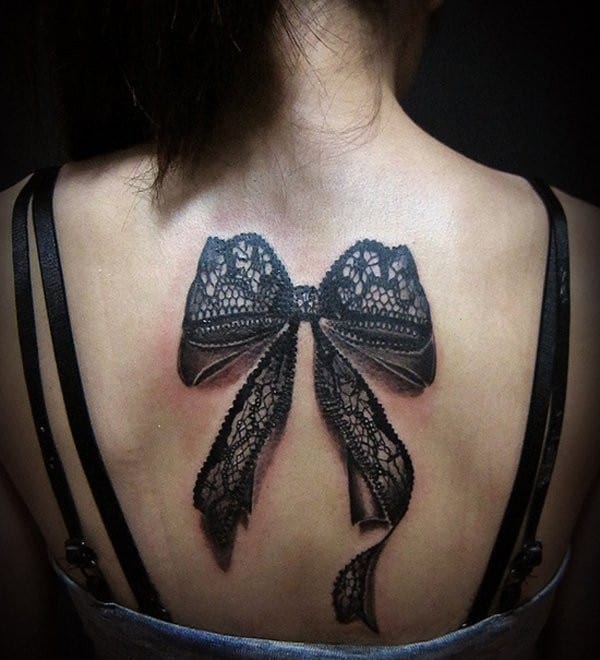 Ribbon 3D Tattoo