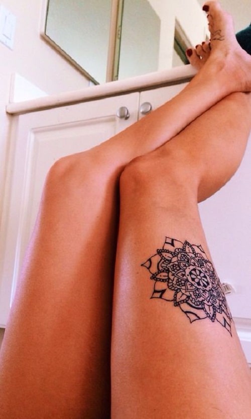 Sexy Tribal Tattoos on Thigh