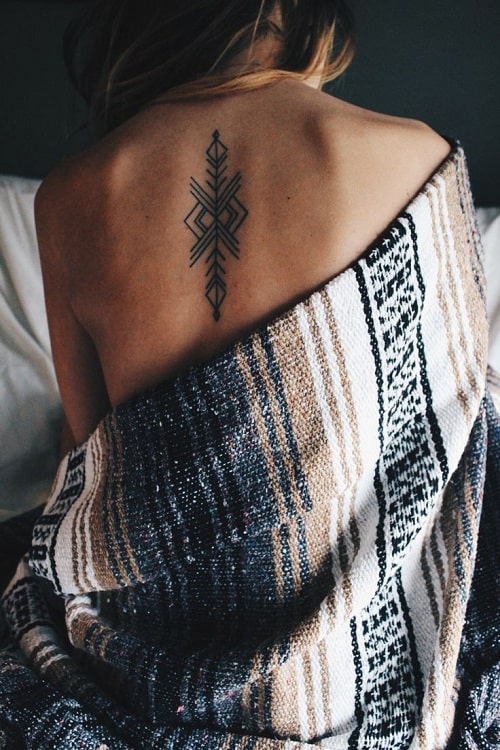 Spine Tribal Tattoos for Women