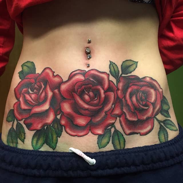 25 Awesome Stomach Tattoos To Cover Up Stretch Marks  EntertainmentMesh