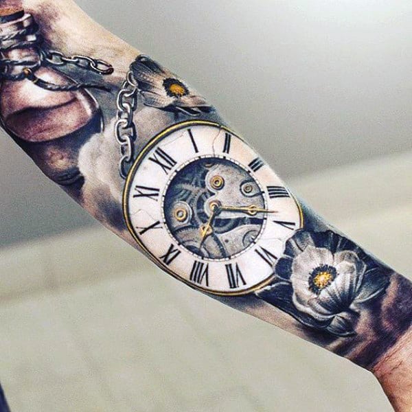 200 Inspirational Pocket Watch Tattoo Ideas
