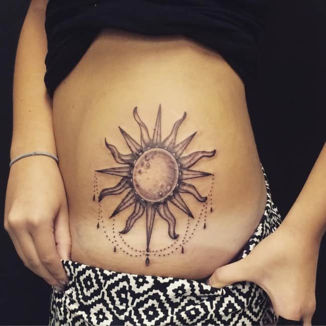 150 Most Impressive Sun Tattoo Designs And Meanings