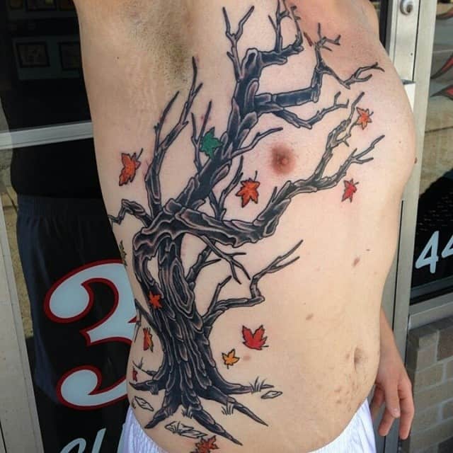 Amazing Tree Side Tattoo