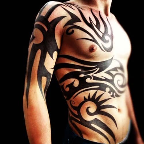 tribal tattoos top arm