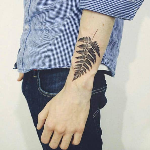 Fern Tattoo on Wrist by Doy