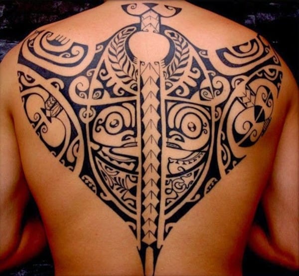 Minimalist tribal polynesian tattoo design....