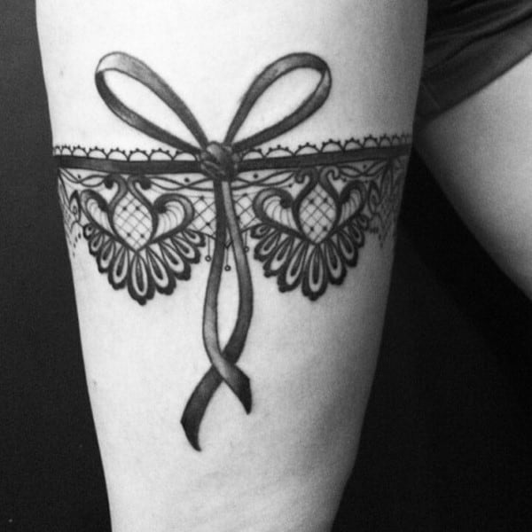 Garter on sale tattoo designs