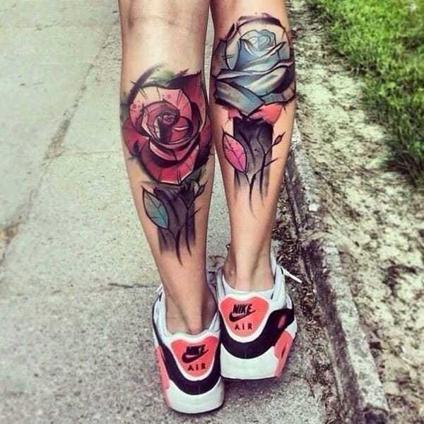 Rose-Calf-Tattoo