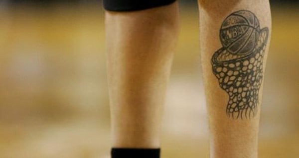 Sports-calf-tattoo-idea