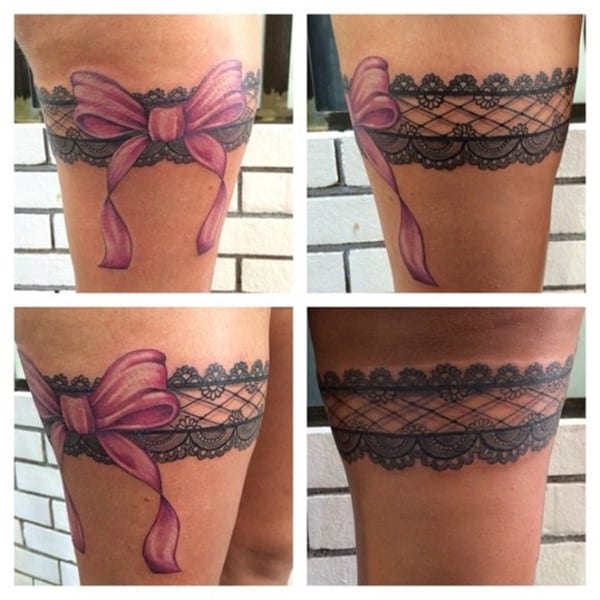 14. Kayleigh's Garter & Bow | Help Me Tattoo Training Forum | Tattooing 101