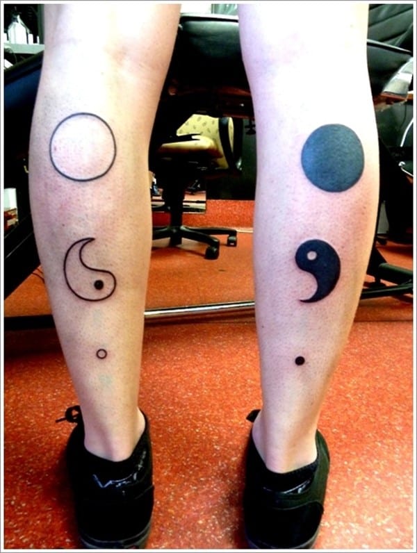 Yin-Yang-tattoo-idea-on-calf