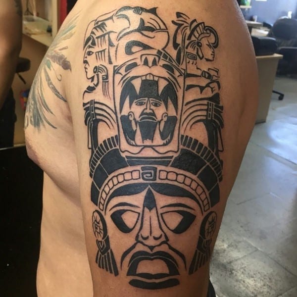 150 Tribal Aztec Tattoos For Men (Ultimate Guide 2020)