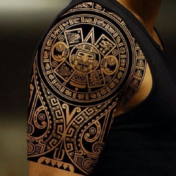 Buy Weekend Tattoos Turtles Maori Aztec Samoan Hawaiian Tribal adult men  women slip on nylon elastic stocking full arm uv cover temporary biker fake tattoo  sleeves Online at desertcartINDIA