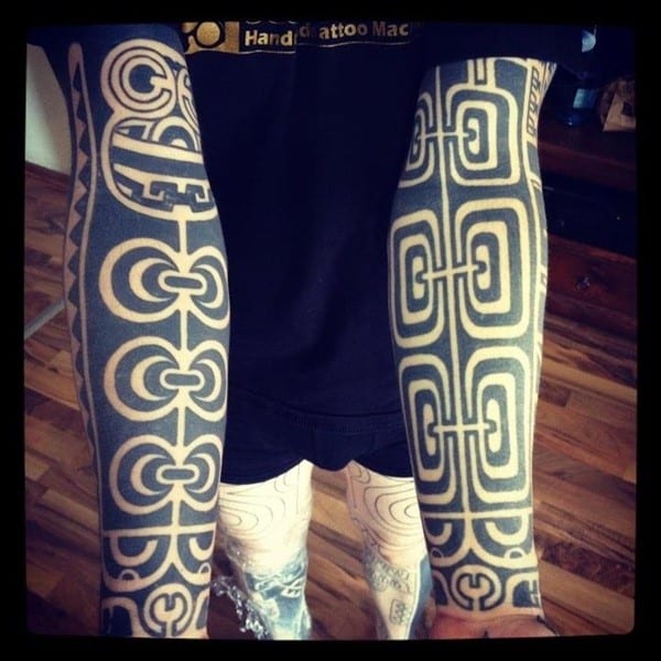 aztec arm tattoos