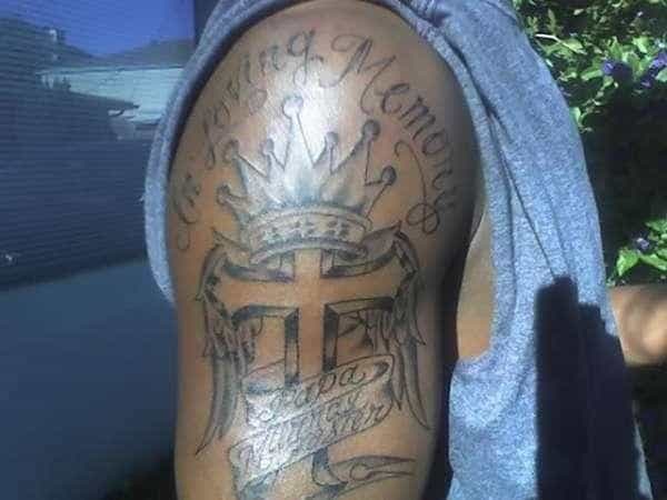 crowned-cross-memorial-tattoo