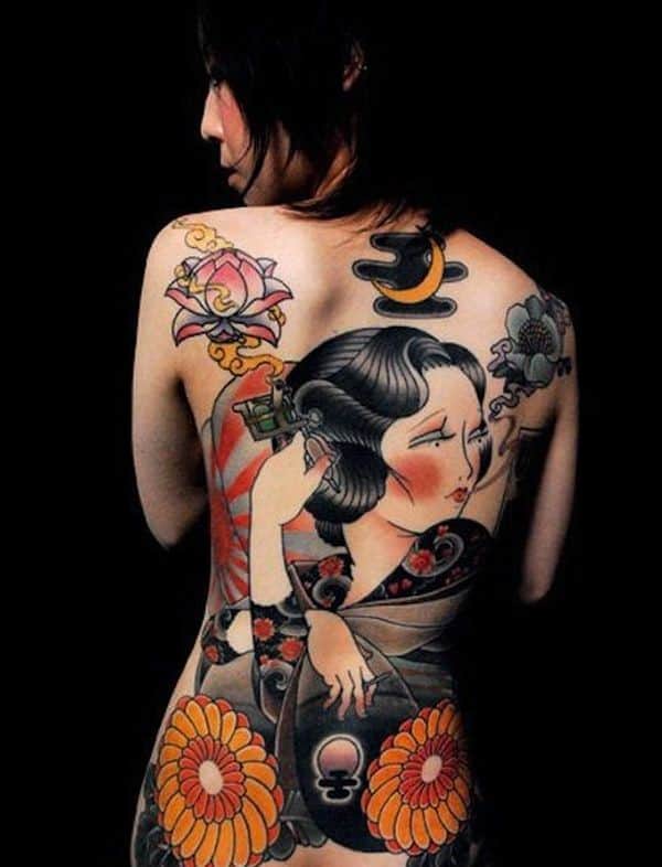 japanese tattoos on women