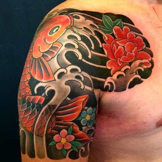 japanese shoulder tattoo