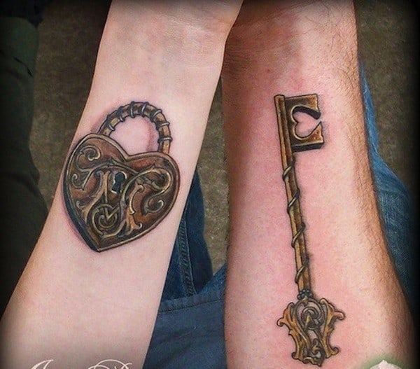 key-tattoo-with-lock