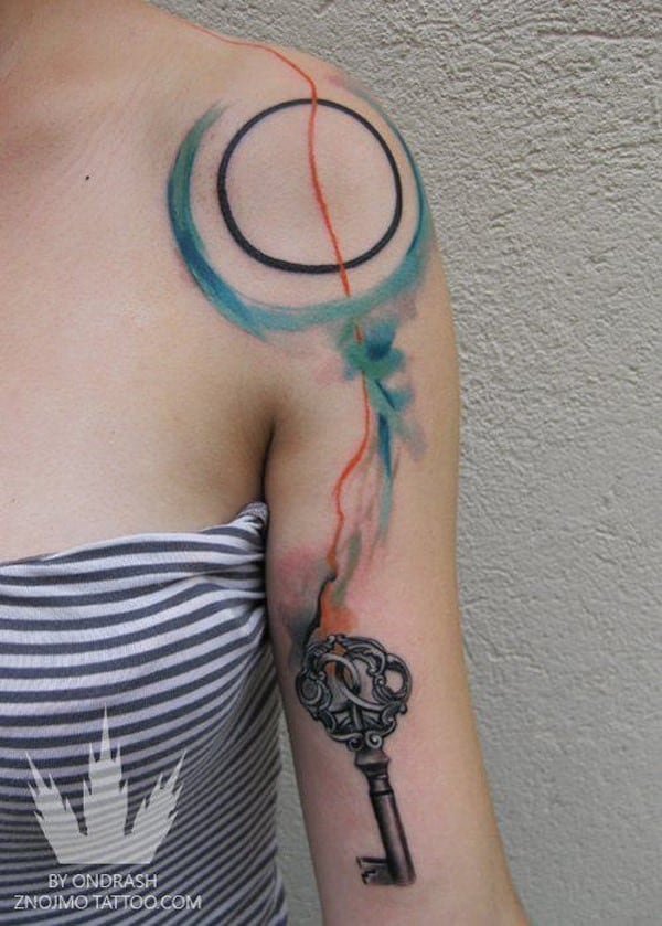 lock-key-tattoo-design-idea-ink114