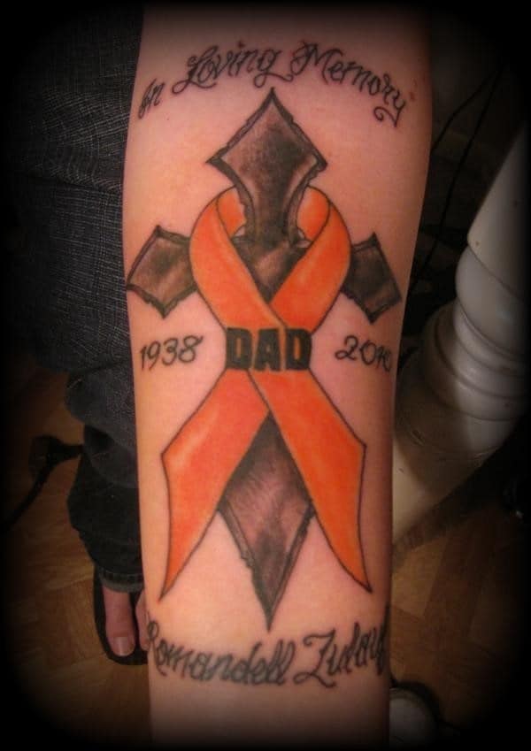 memorial-cross-n-red-ribbon-tattoo