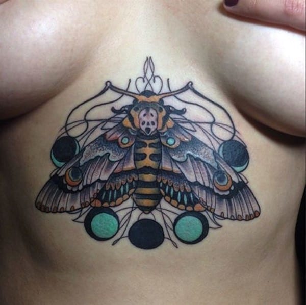 180 Under Breast Tattoo Ideas (Boob Tattoos' Ultimate ... 