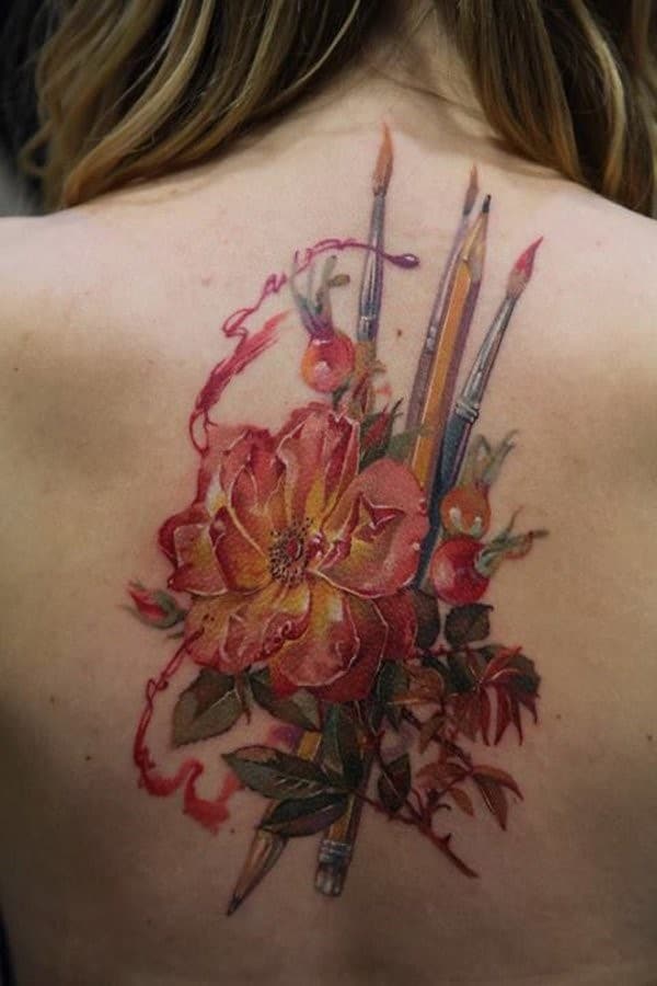 17-Look-Like-Painting-tattoos-for-women