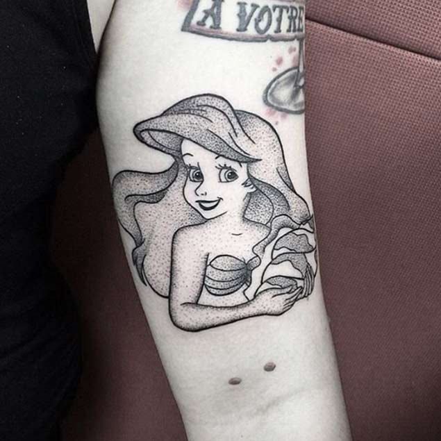 the little mermaid tattoo sleeve