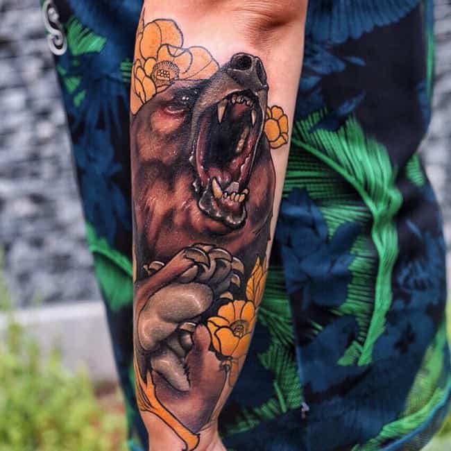 mother bear tattoo