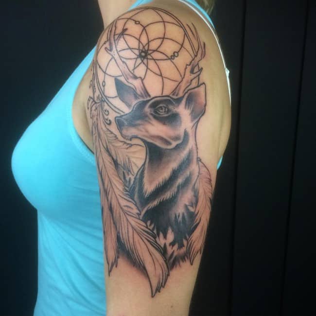 45 Breathtaking Deer Tattoo Designs That Anyone Can Get  Psycho Tats